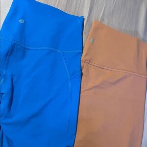 lululemon shorts - Blue & coral